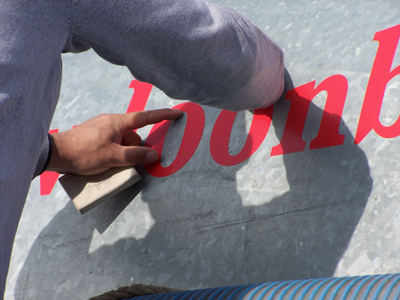 Belettering Loonbedrijf Verf
