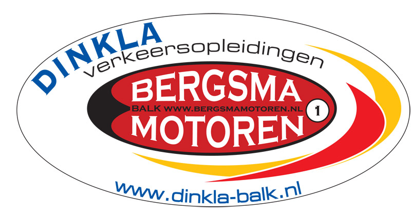 Logo Van Dinkla verkeersopledingen en Bergsma motoren